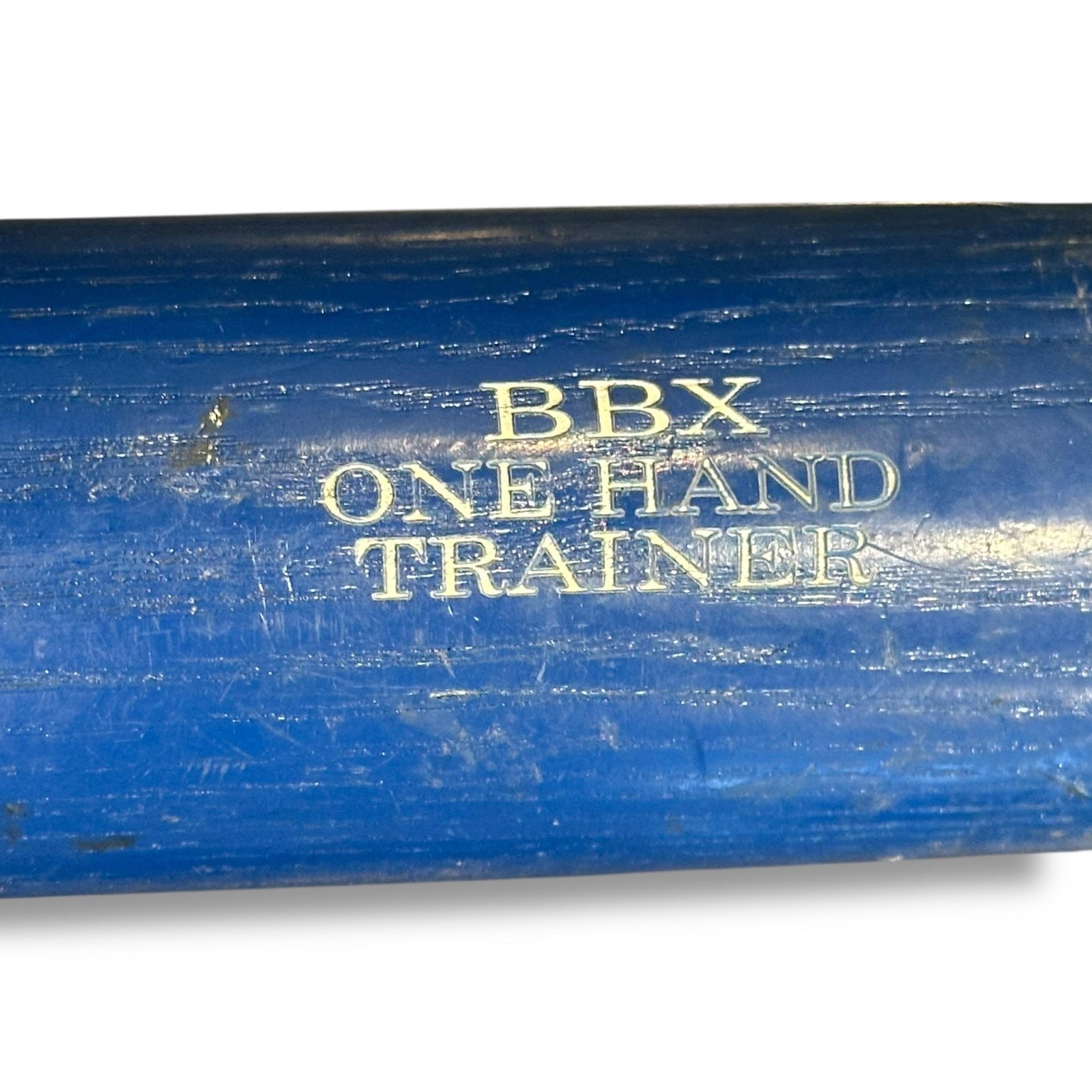 BBX One Hand Trainer Baseball Express Wooden Training Bat Blue Natural Grip 20"