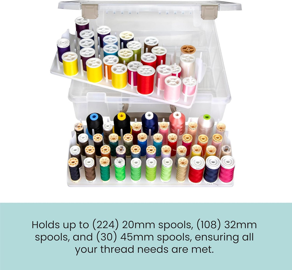 Super Satchel Thread Box - Versatile Thread Storage for Sewing, Embroidery, and