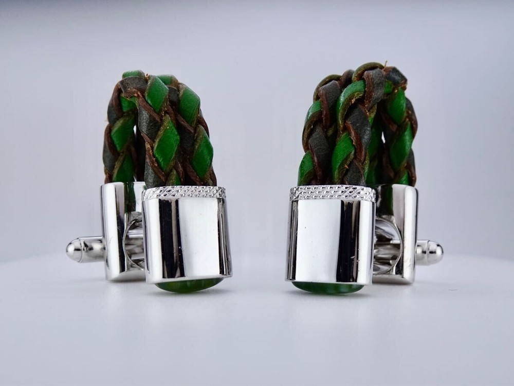 Tateossian Leather Cufflinks 7-2-110