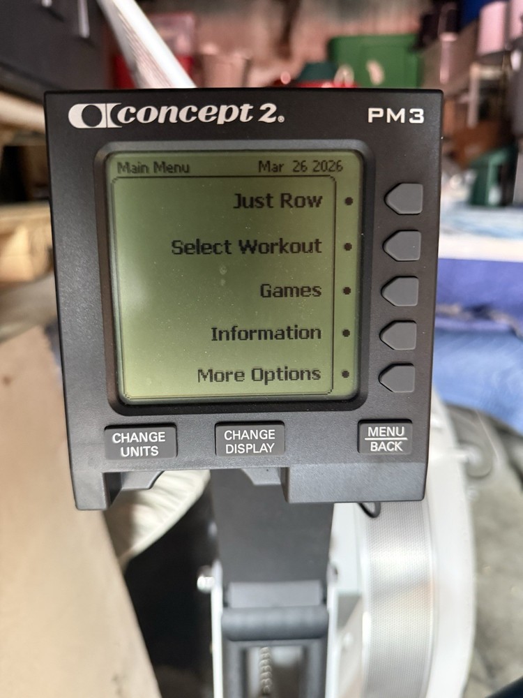 Concept2 RowErg Model D Indoor Rowing Machine with PM3 - Black