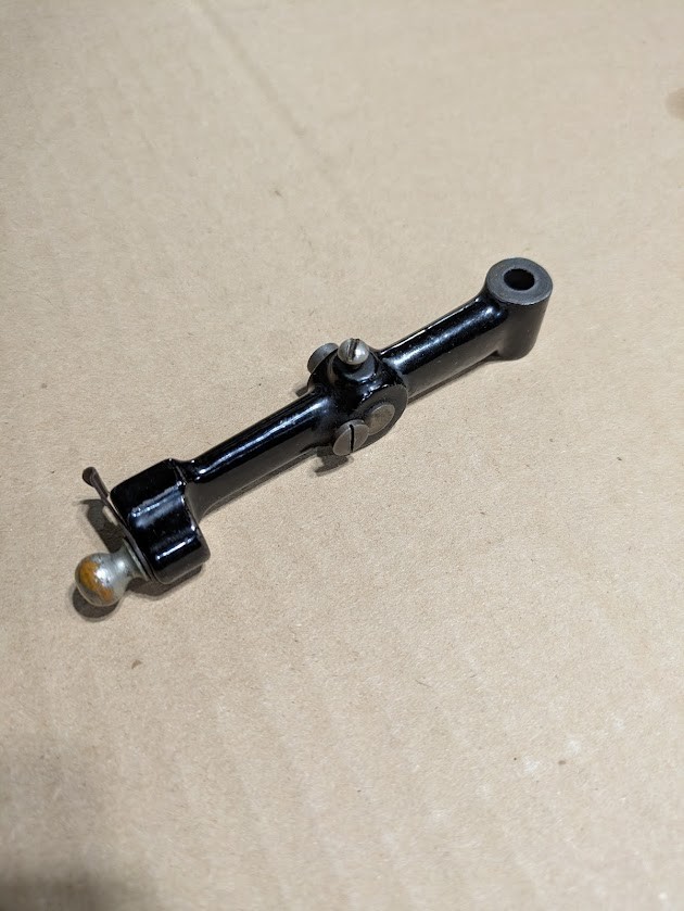 EARLY SUITCASE EDISON STANDARD ENDGATE, ORIGINAL PHONOGRAPH PART