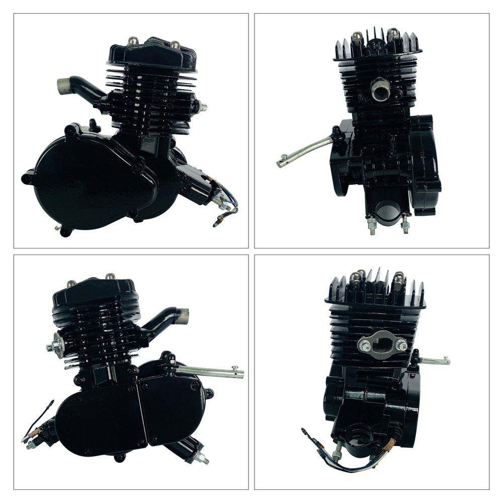 2 Stroke 80CC Bicycle Engine Kit, Gas Motor Engine Kit with CDI Ignition System,