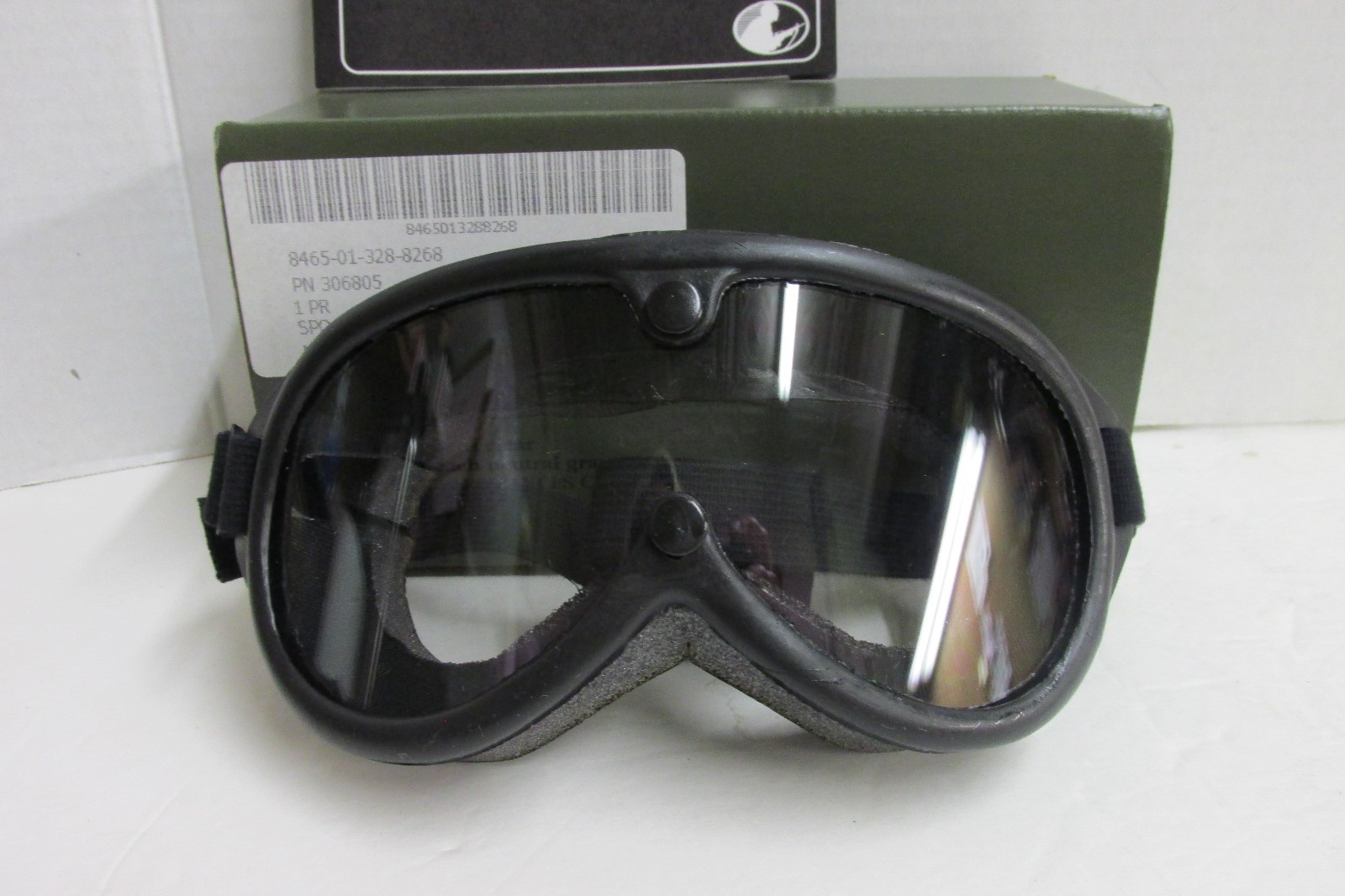 US Military Sun Wind and Dust Goggles w/ Ballistic Lens MSA Eye Protection NOS