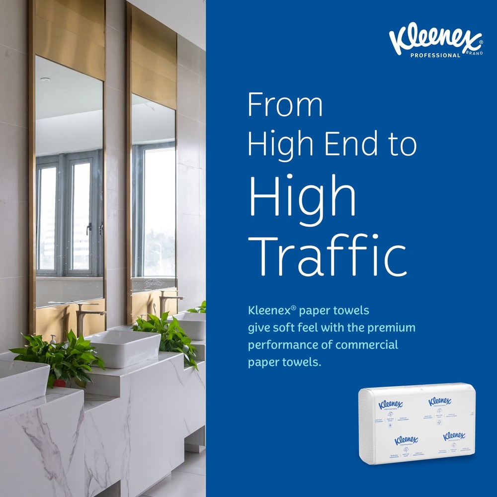 Kleenex Universal Multifold Paper Towels, Bulk, Absorbency Pockets