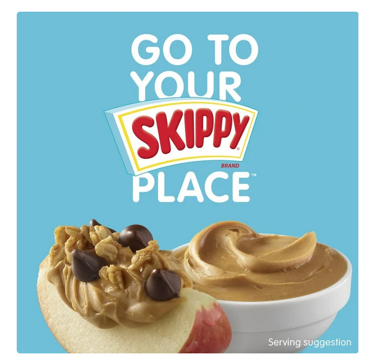 SKIPPY Peanut Butter, Creamy, 7 g protein per serving, Shelf-Stable, 40 oz Plast