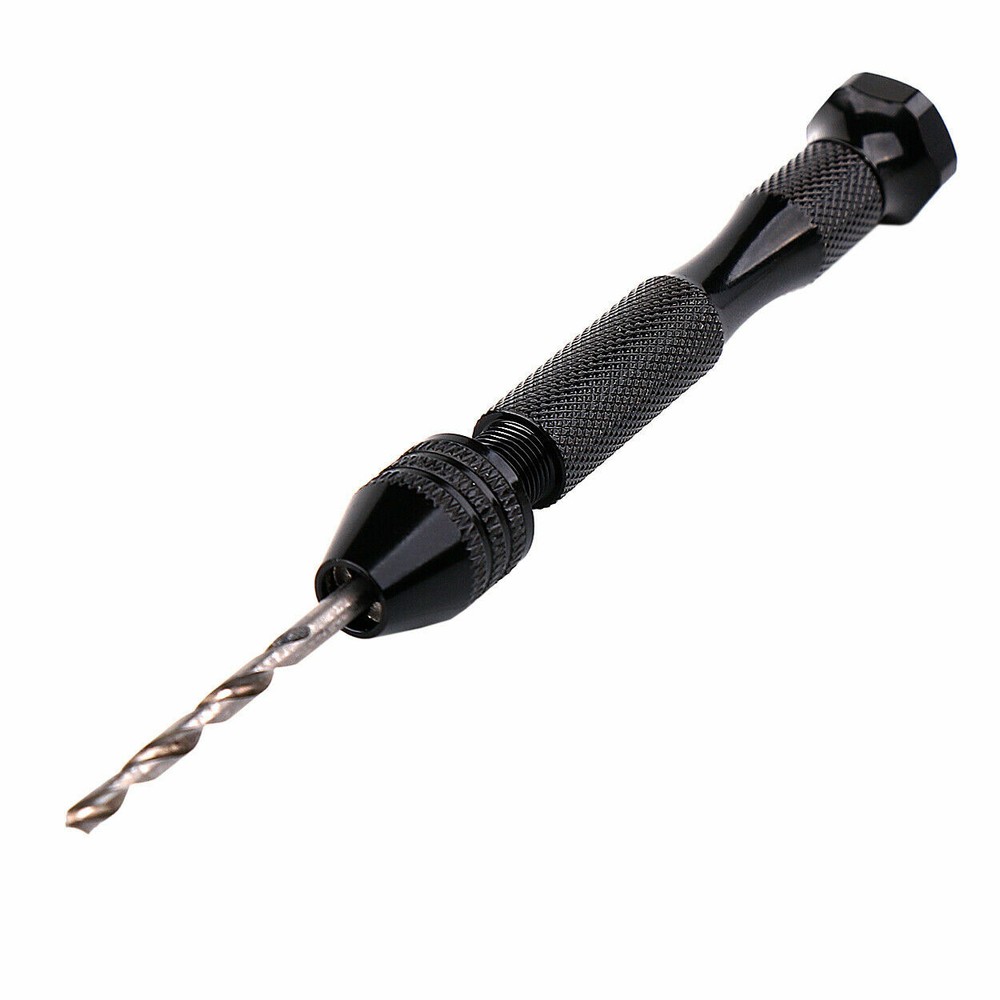 49X Mini Micro Hand Drill Bits Set Manual drill pin vise chuck DIY Tool Set