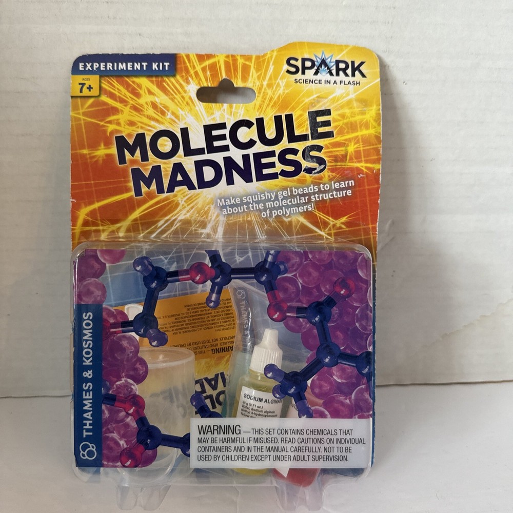 Molecule Madness Thames & Kosmos Spark Science Experiment Kit  Polymers