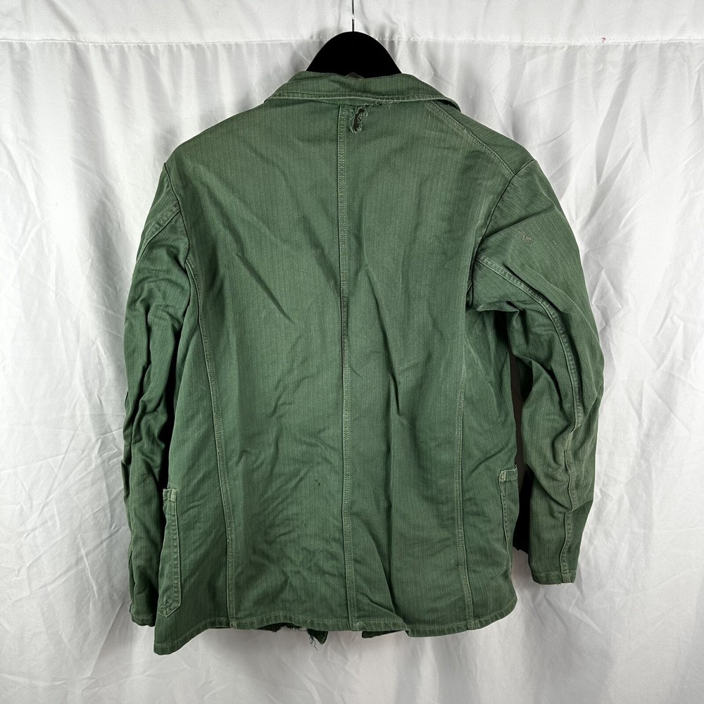 Original WWII German Heer Army HBT Trellis Work Jacket