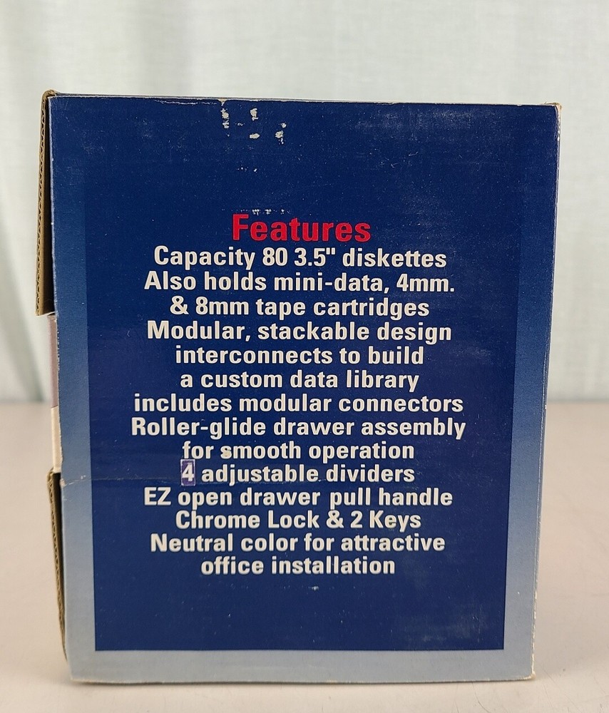 QVS 3.5" Modular Data Drawer System CA653L for 3.5" Diskettes