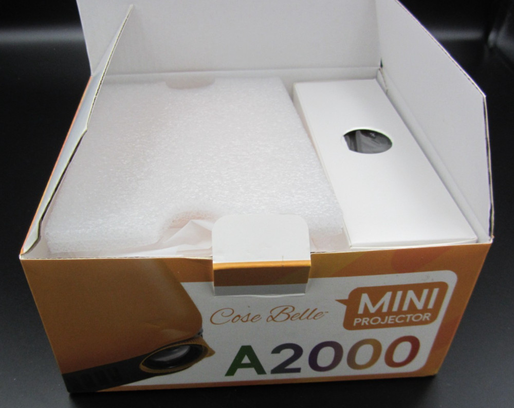 Cose Belle A2000 Mini Portable Projector – Full HD 1080P Support