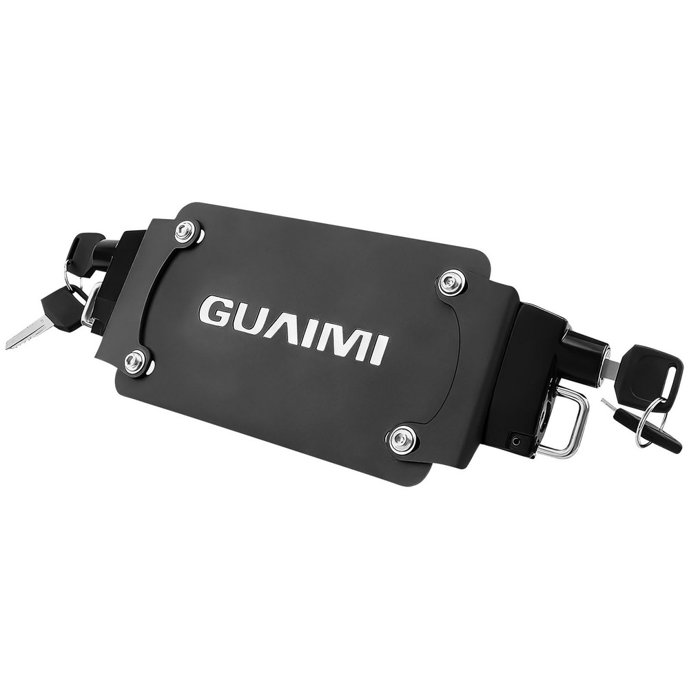 License Plate Helmet Security Lock with Mount Left & Right Side Anti-Theft