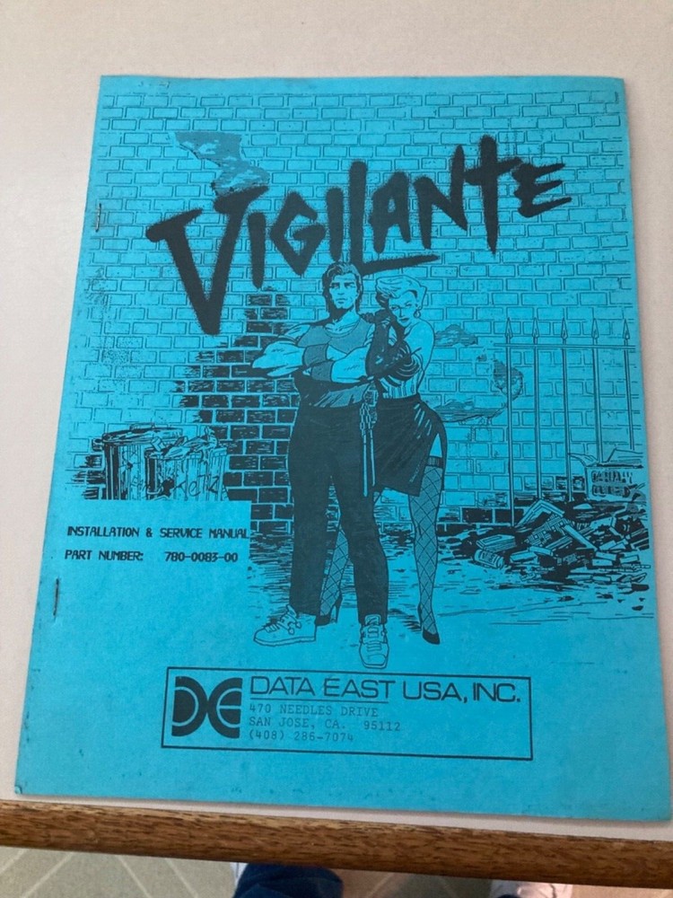 Vigilante Video Arcade Manual