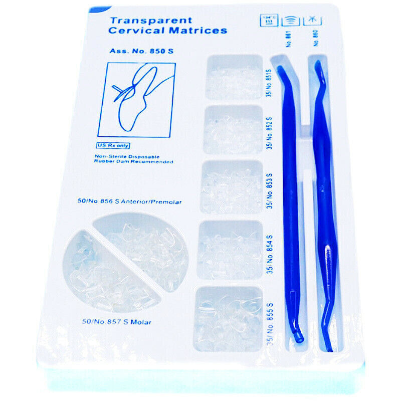Dental Anatomically Shaped Transparent Cervical Matrices Gingival Retractor
