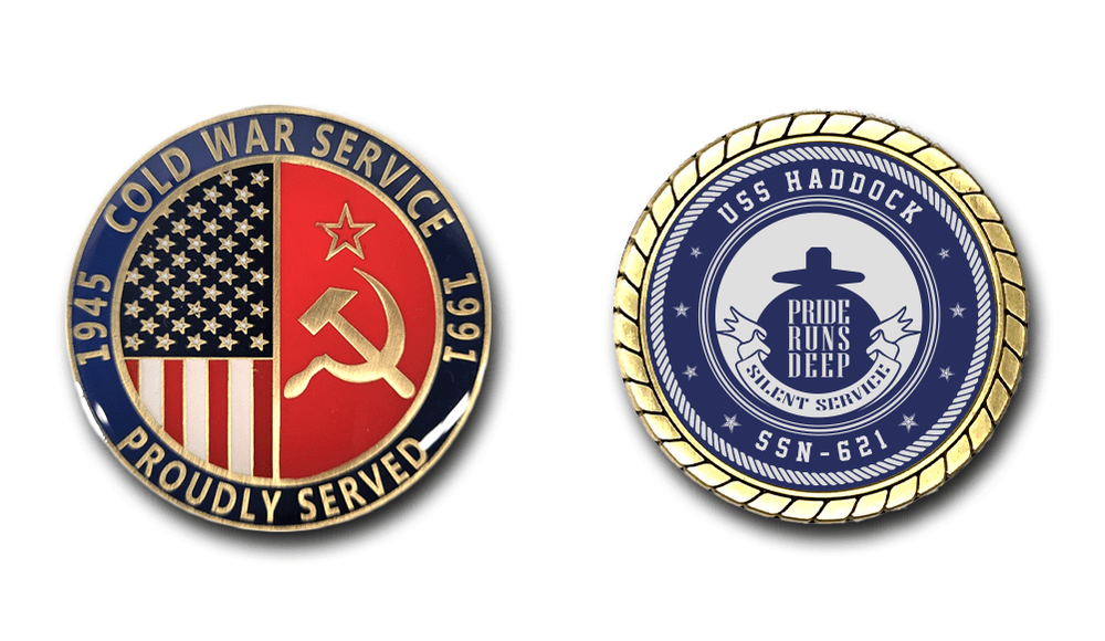 USS Haddock SSN-621 Cold War Service Challenge Coin