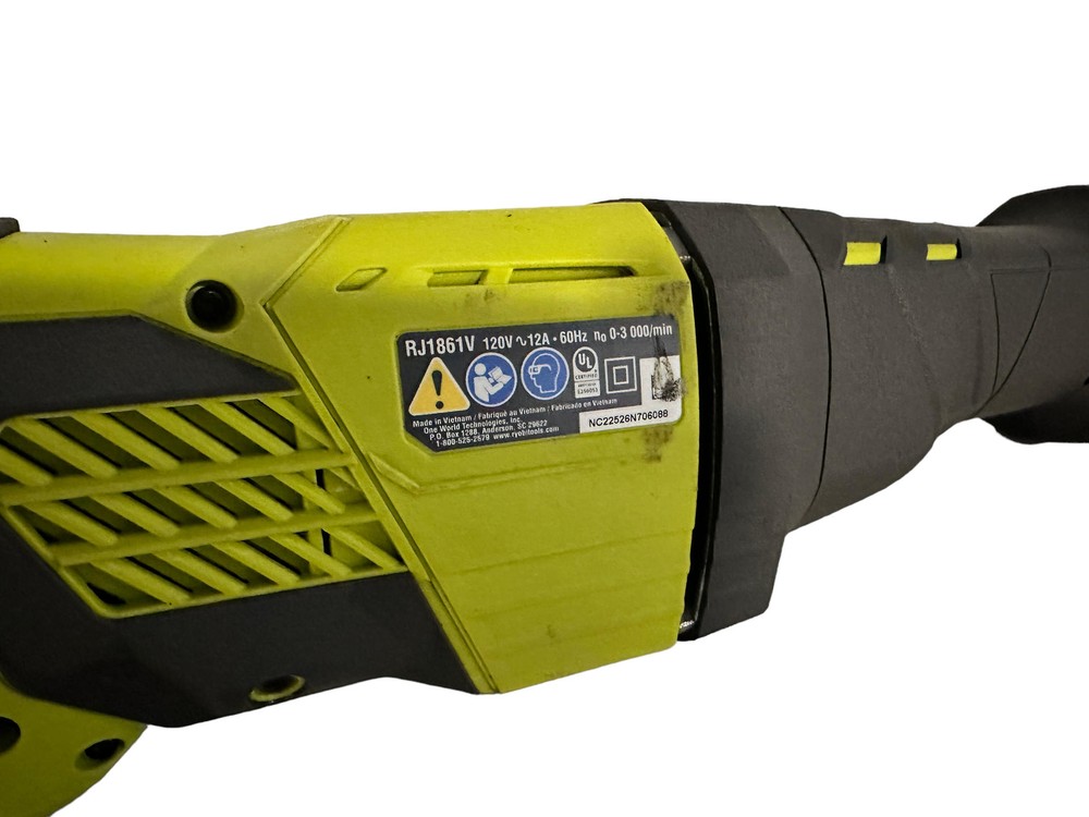 RYOBI RJ186V 12Amp VARIABLE SPEED Reciprocating Saw