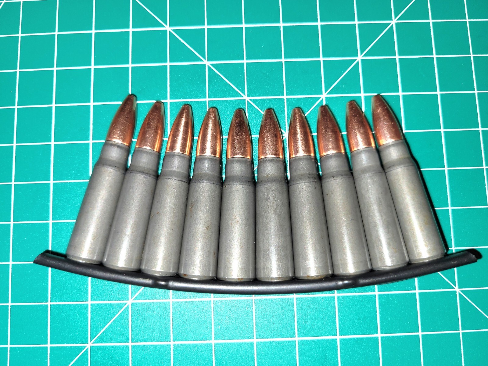 7.62x39 Snap Caps Training Aids On SKS Stripper Clip 10 Pack Steel Case