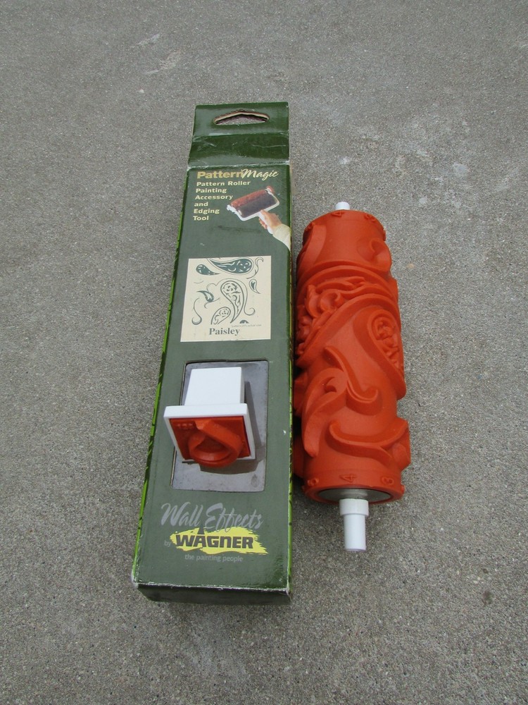 NEW Pattern Magic Wagner Wall Effects PAISLEY Design Roller & Edging Tool Paint