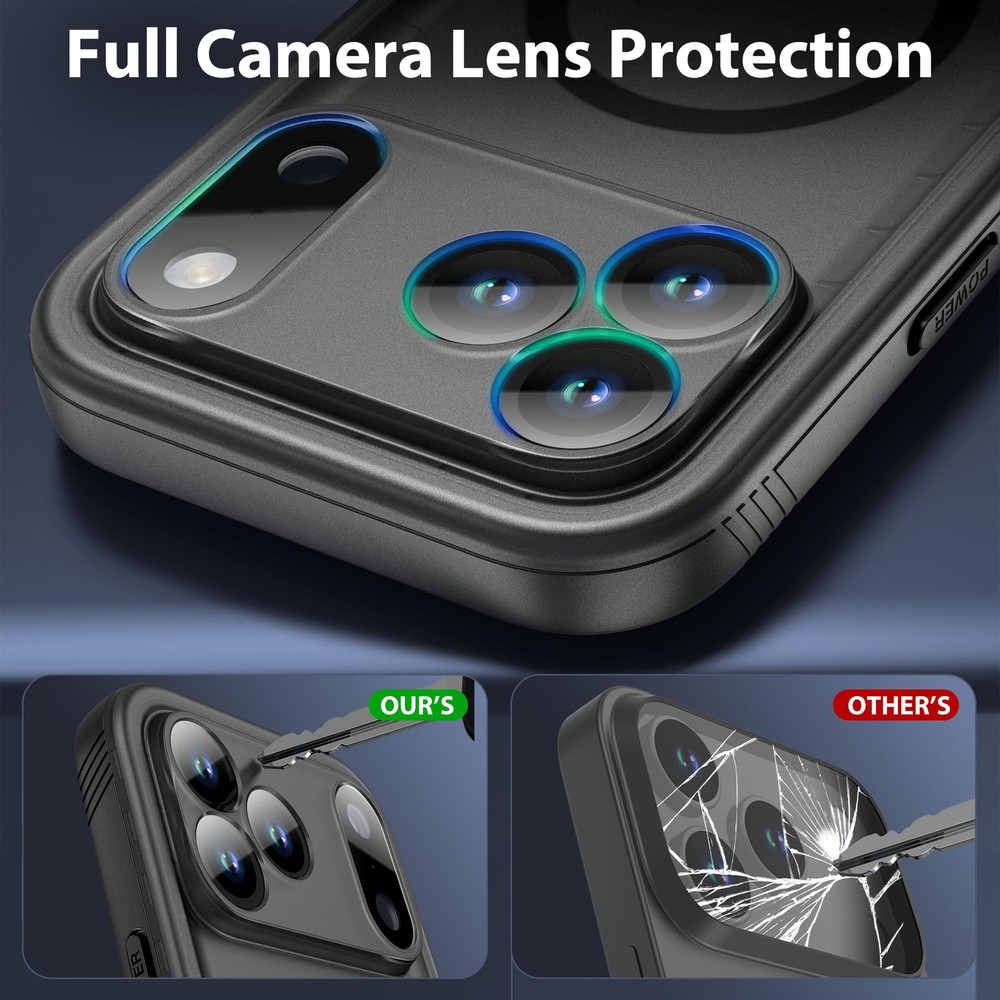 SPORTLINK for iPhone 17 Pro Max Waterproof Case - Built in Screen Protector/Shoc