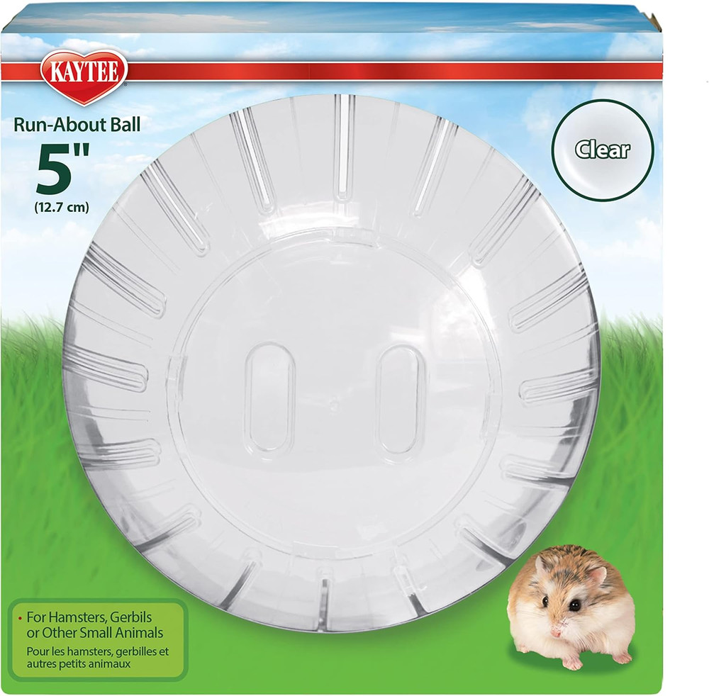 5" Clear Run-About Exercise Ball for Pet Dwarf Hamsters & Mice