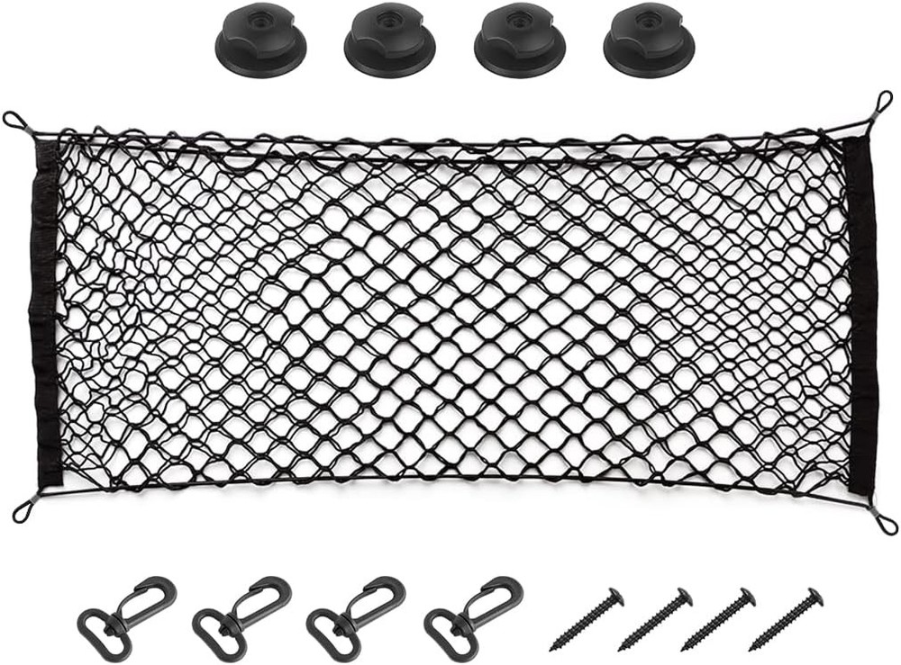 35.4"x15.8" Stretchable Car Cargo Net Adjustable Elastic Storage Net Trunk