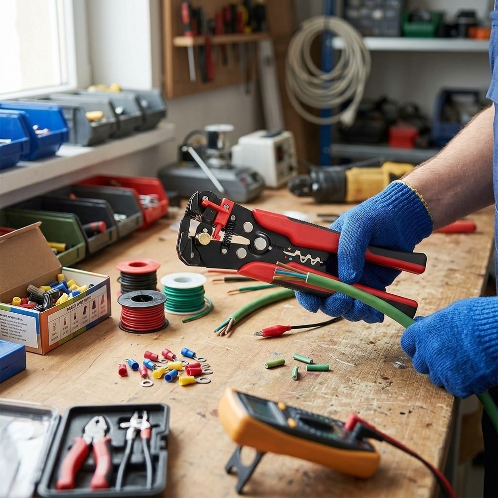 Multi Automatic Wire Stripper Tool, Electrical Cable Stripping Crimping Pliers