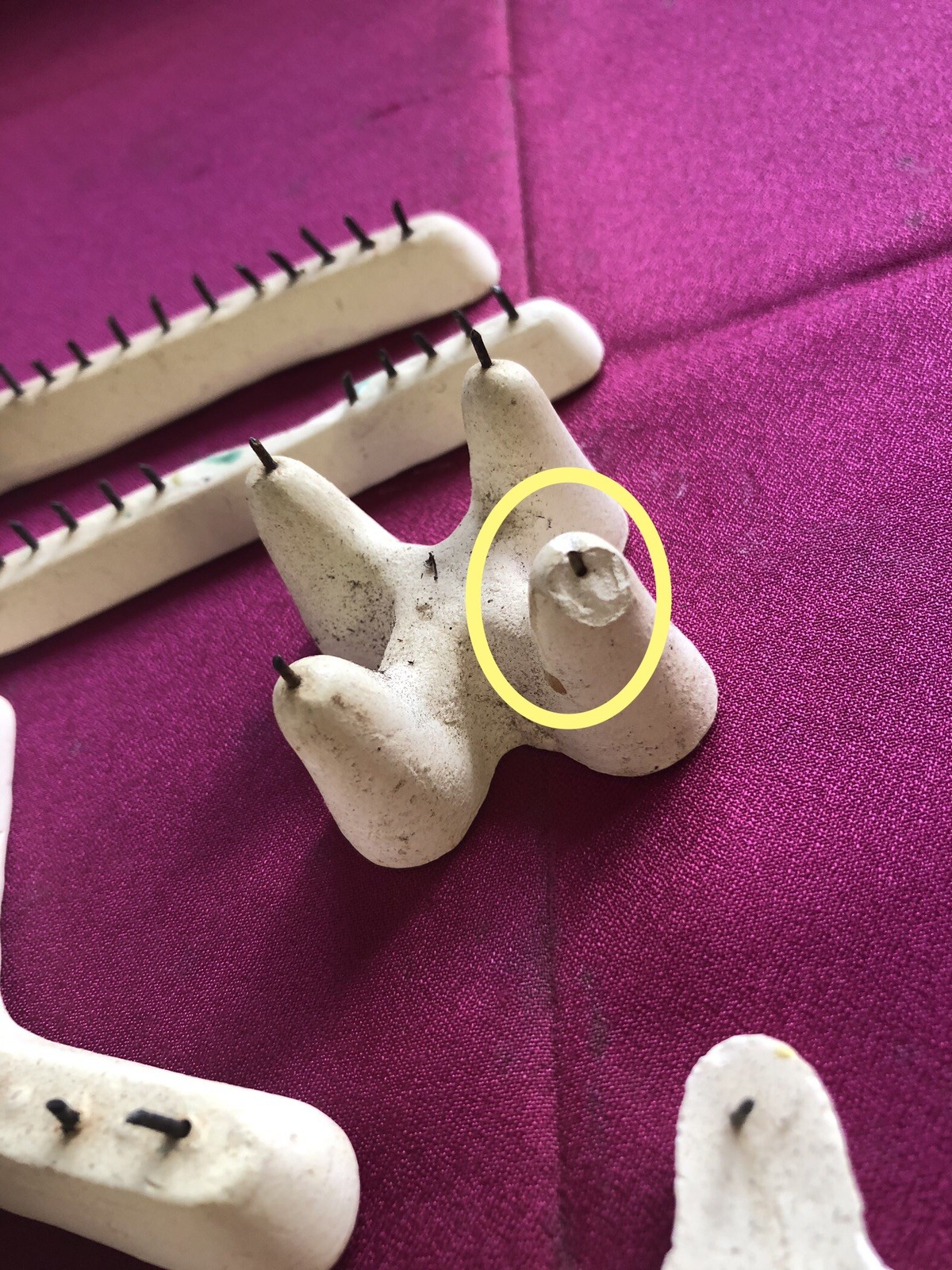 Lot of Ceramic Stilts for Kiln Glaze Firing, Variety of Sizes/Pin Counts *AS Is