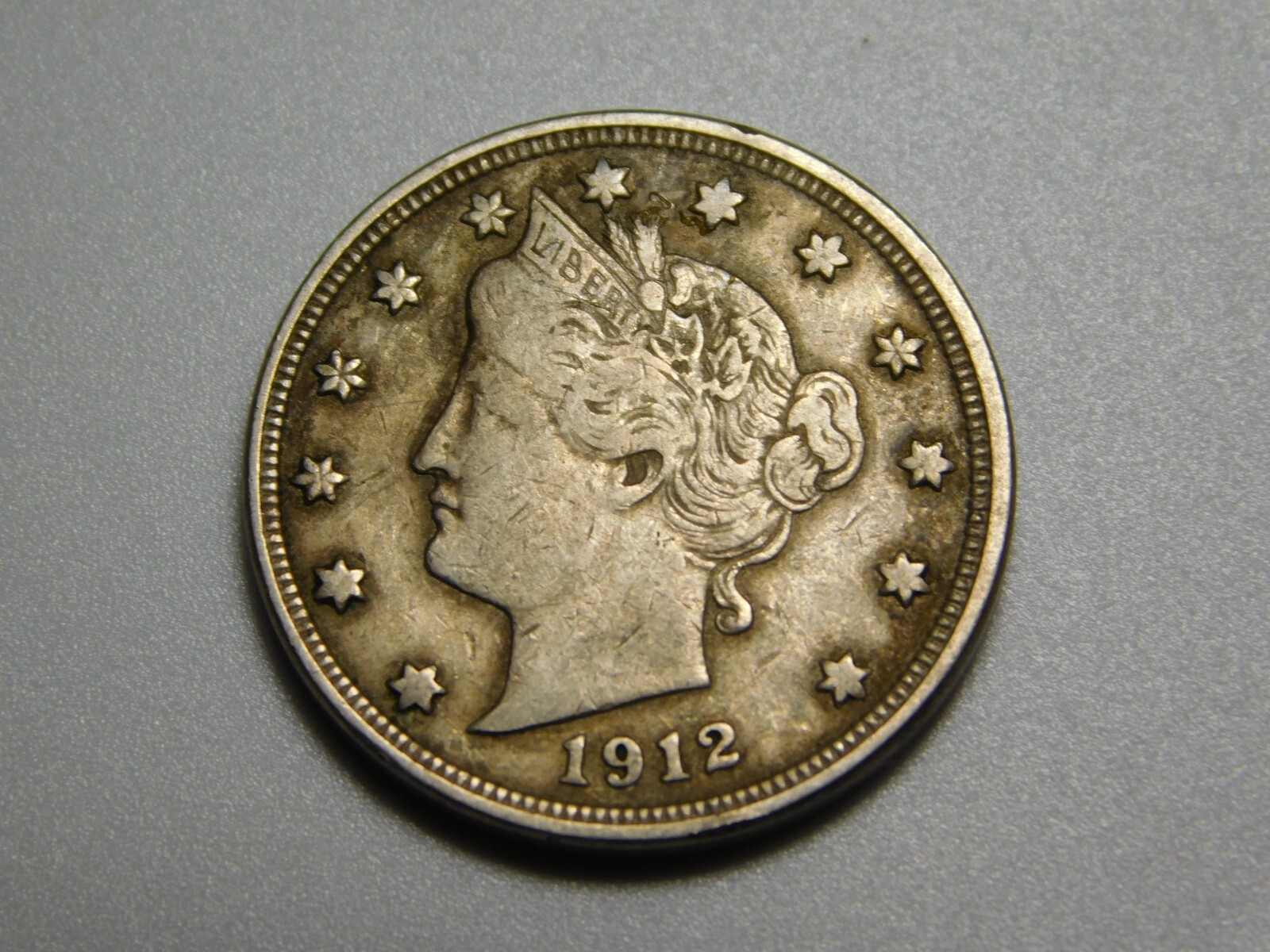 OLD US COIN 1912 LIBERTY HEAD V NICKEL