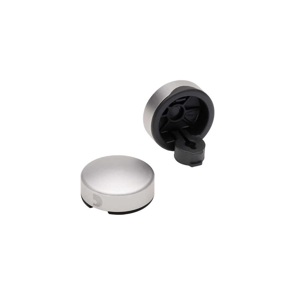 D'Addario XPND Footswitch Topper, Silver 2-Pack