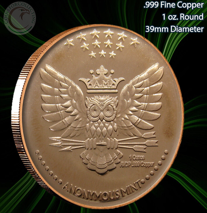 "Executioner" 1 oz .999 Copper Round Anonymous Mint