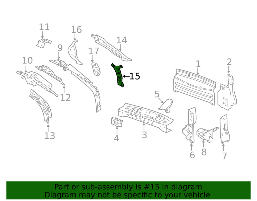 Genuine GM Tail Lamp Panel 20938278