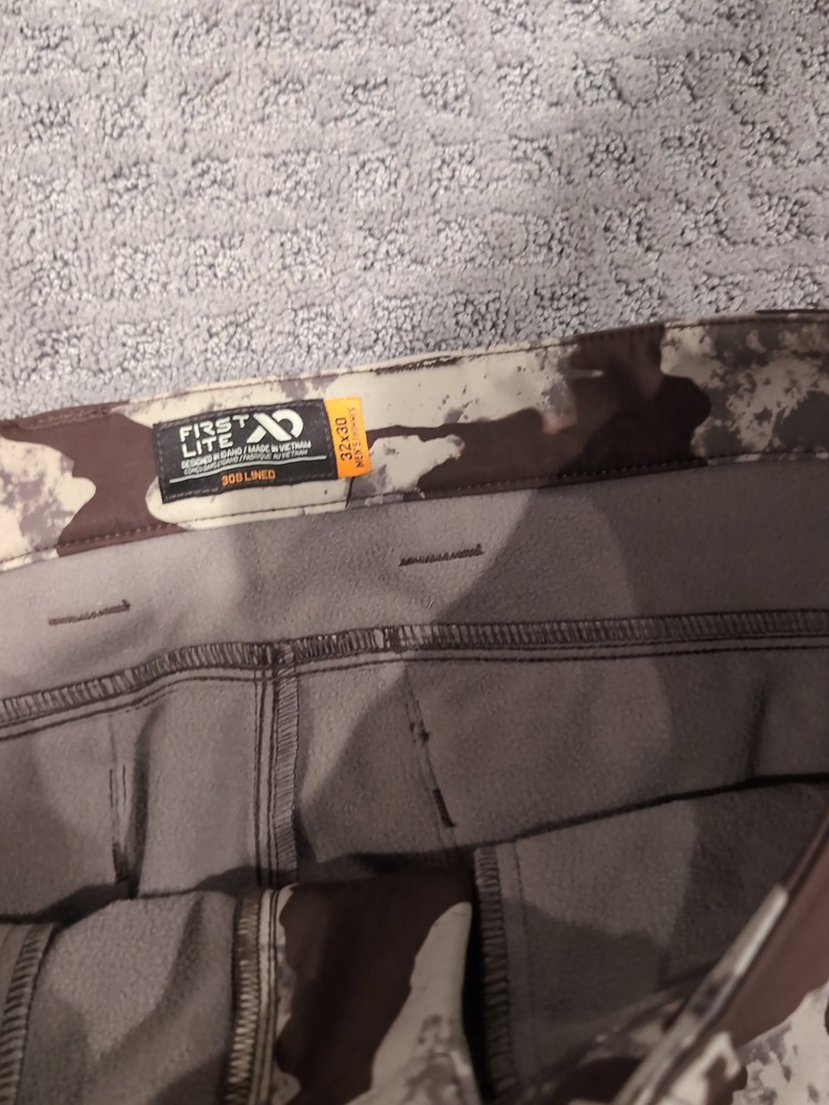 First Lite 308 Lined Pants 32x30 Cerca Nice Free Ship!