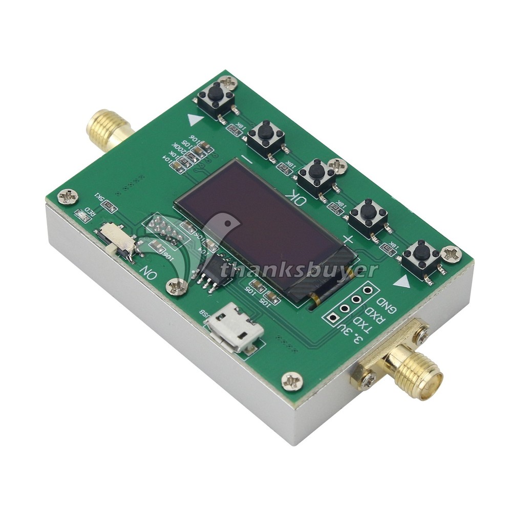 DC5V LF-6G 0-31.75dB Adjustable RF Signal Attenuator Module 0.25dB Step OLED