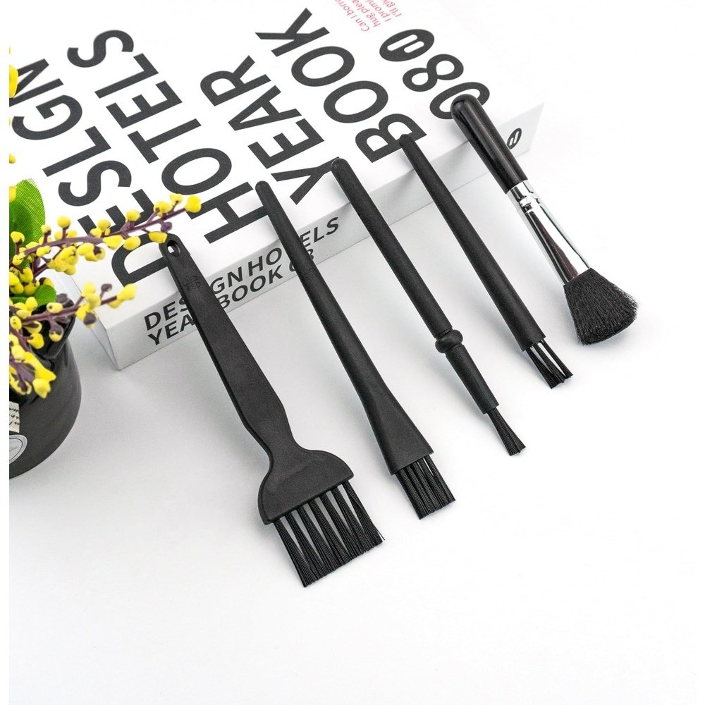 Mini Keyboard Cleaning Brushes Kit 5 PCS PP Handle Nylon Anti Static Electronic