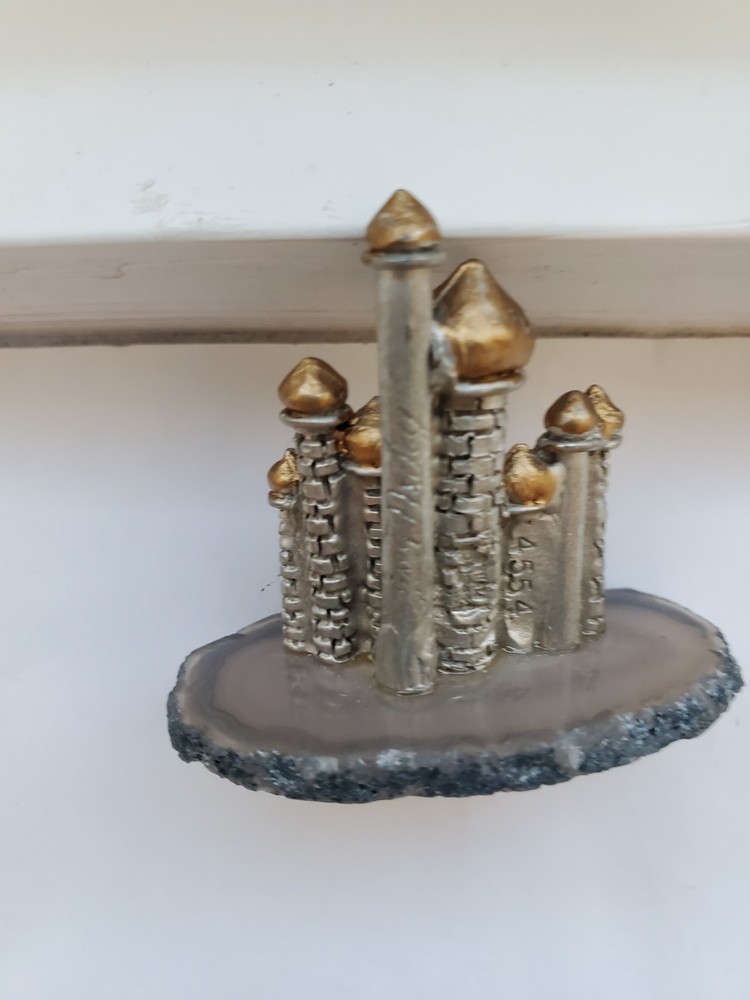 Mini Domed castle on Agate base figurine