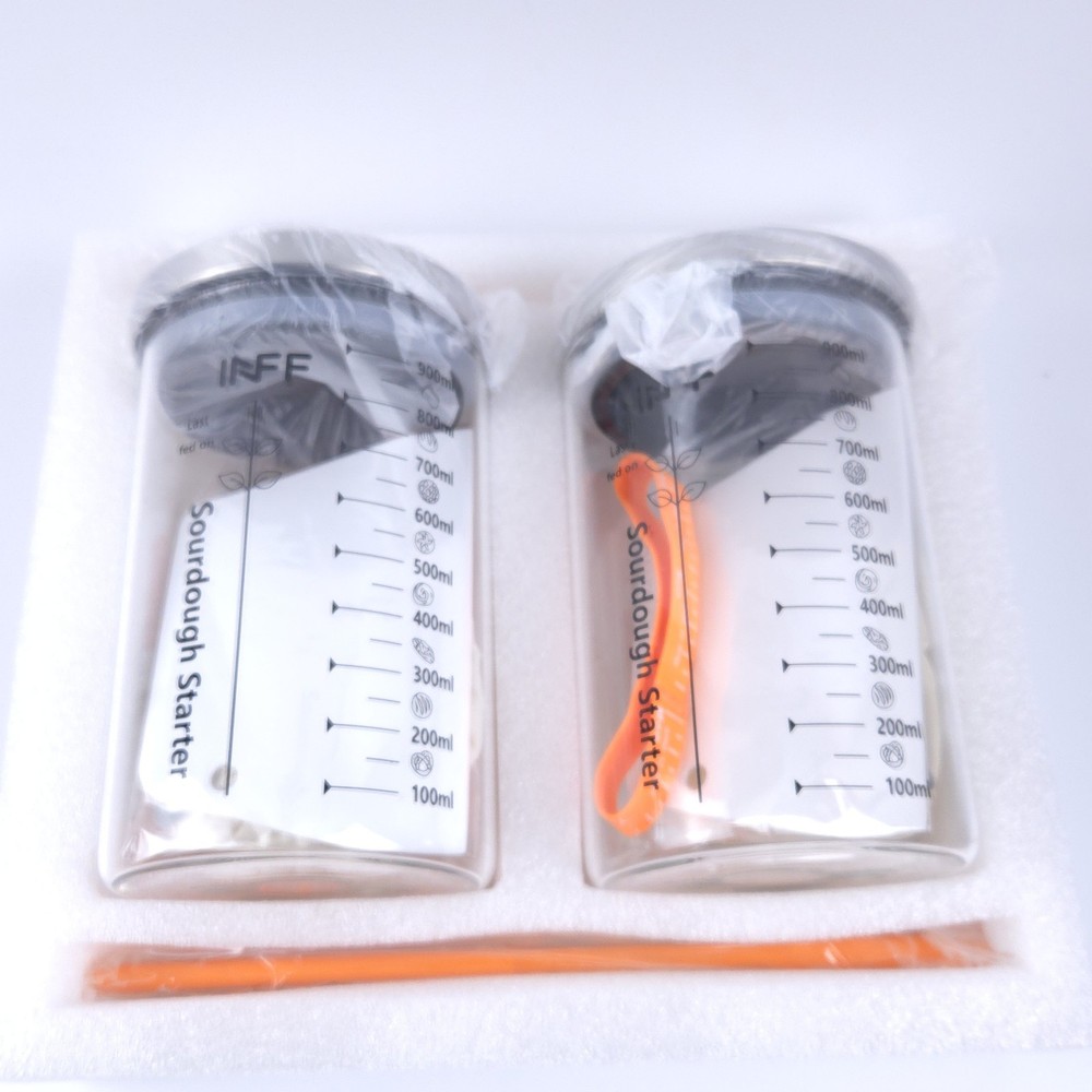 2 Pack Sourdough Bread Starter Kit- 34 oz Large Capacity