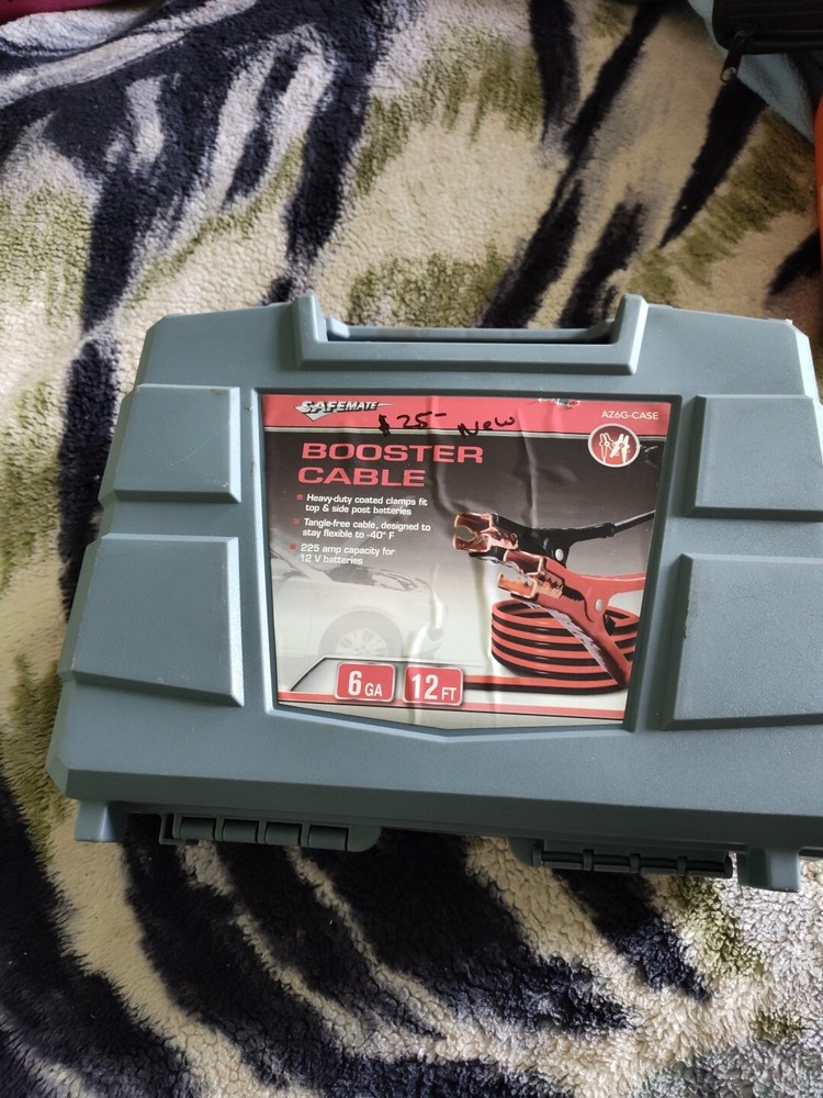 Booster Cable 6 Gage 12 Ft
