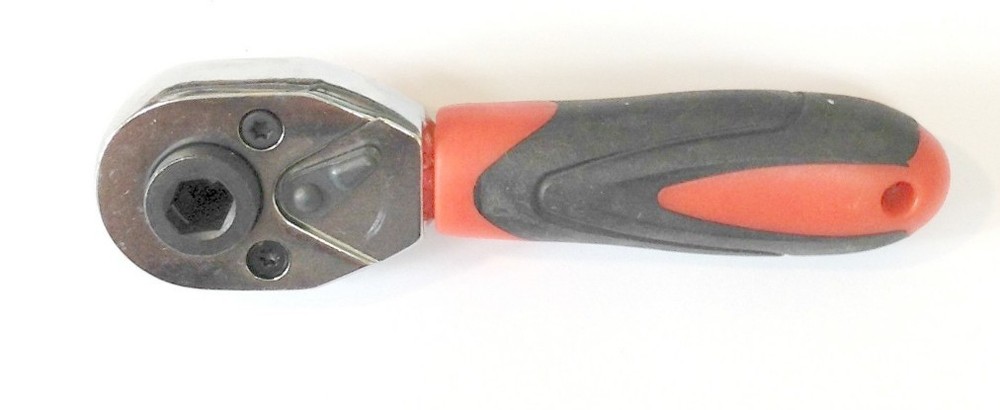 Handy 34pc Ratcheting Tool Set with Stubby Ratchet Handle Socket Bits and Driver