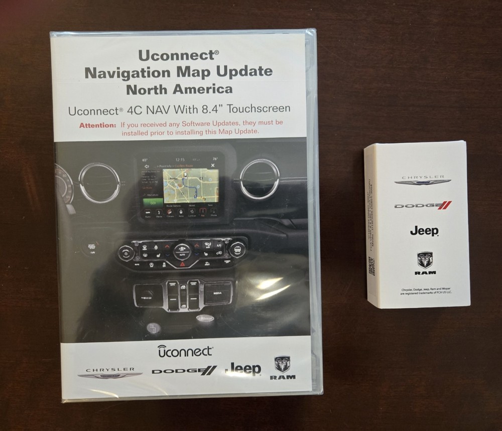 Uconnect Navigation Map Update North America  4C Nav With 8.4” Touchscreen