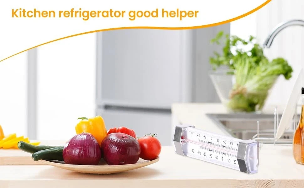 12 Pack Fridge Refrigerator Freezer Thermometer Transparent