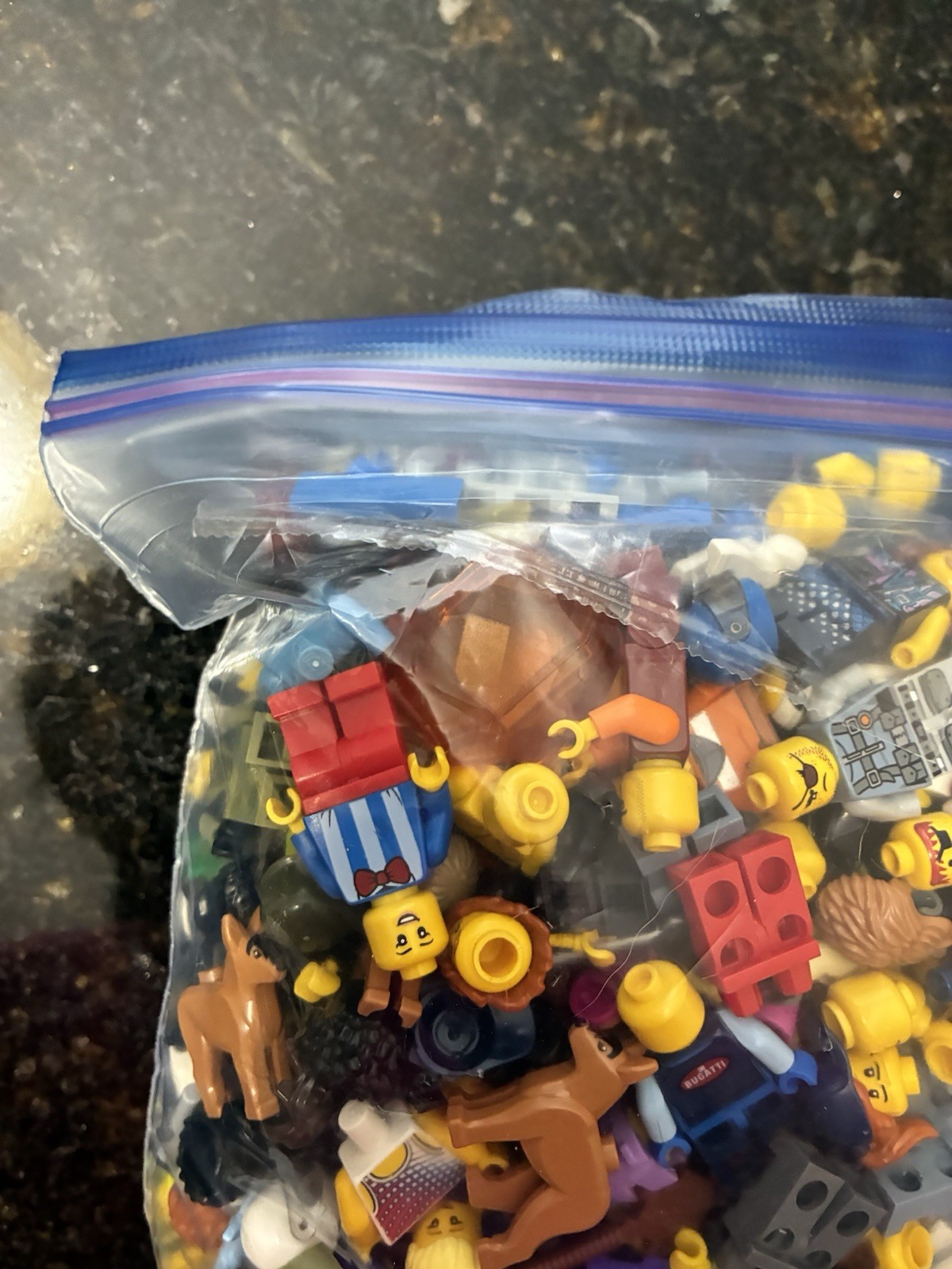 2 lb Plus - 97% LEGO Bulk Minifigure & Accessories Lot - Some DAMAGE/WEAR