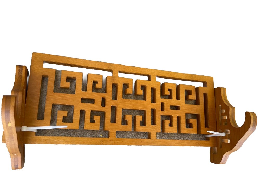 Classical Sword Holder Wall Mount Bamboo Samurai Sword 🗡️Rack Hanger Display