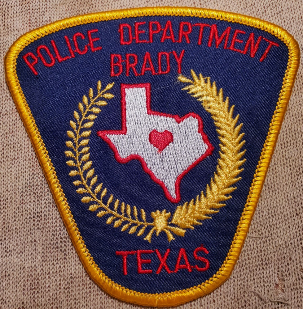 TX Brady Texas Police Patch