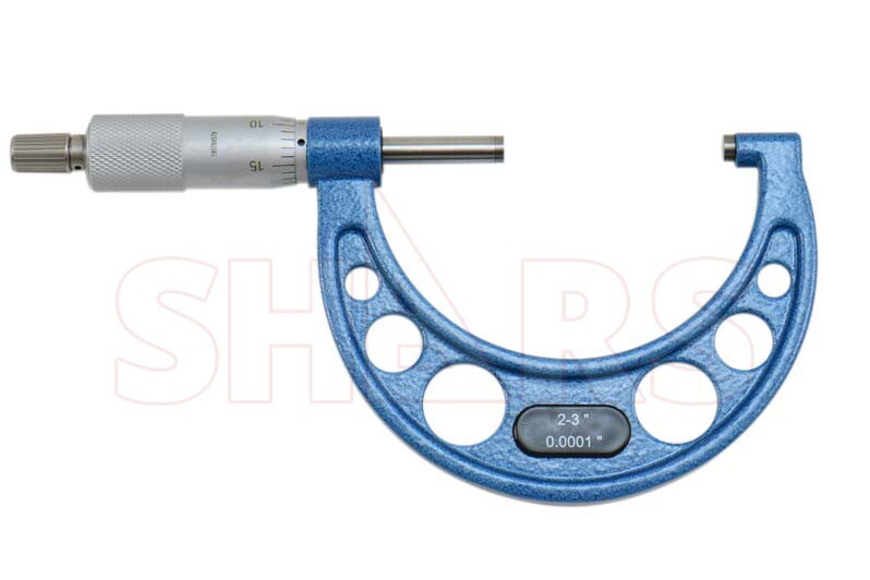 SHARS 0-4" Solid Metal Frame Micrometer Set NEW L}