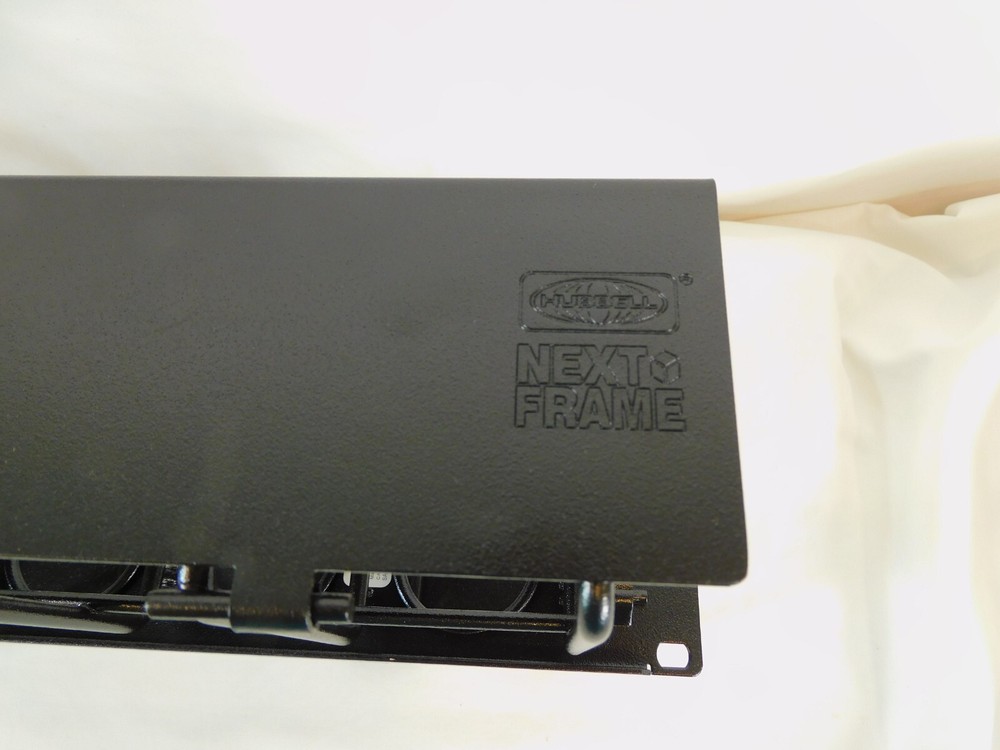 Ring Panel Cable Manager Hubbell HC219CC3N NextFrame Hinged Covers - EXCELLENT