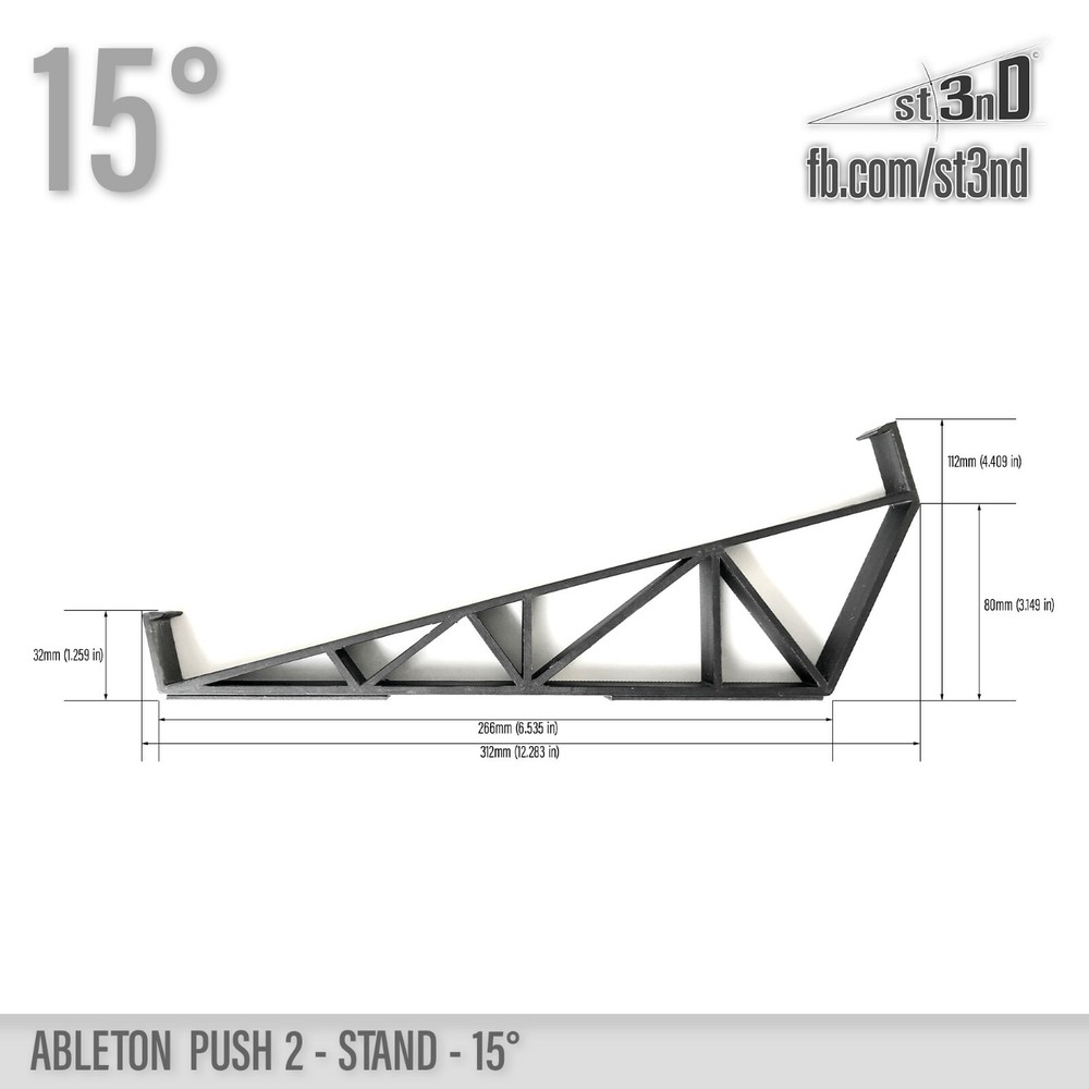 ABLETON PUSH 2 STAND - 15 degrees - 3D printed - 100% buyer satisfaction