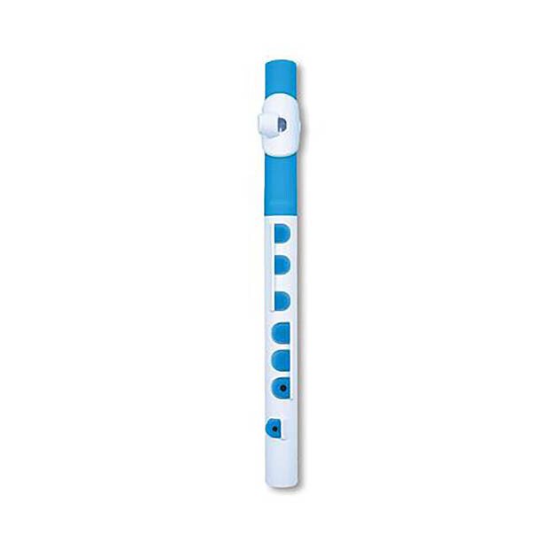 Nuvo TooT 2.0 Pre-Flute Instrument for Beginner Musicians - White/Blue
