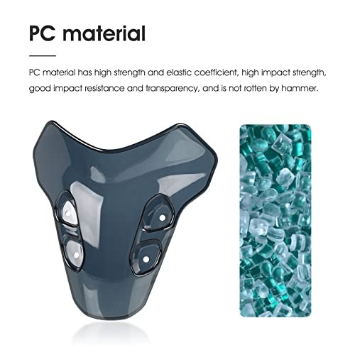 MT-07 2025 Motorcycle Front Windshield Windscreen Airflow Wind Deflector black