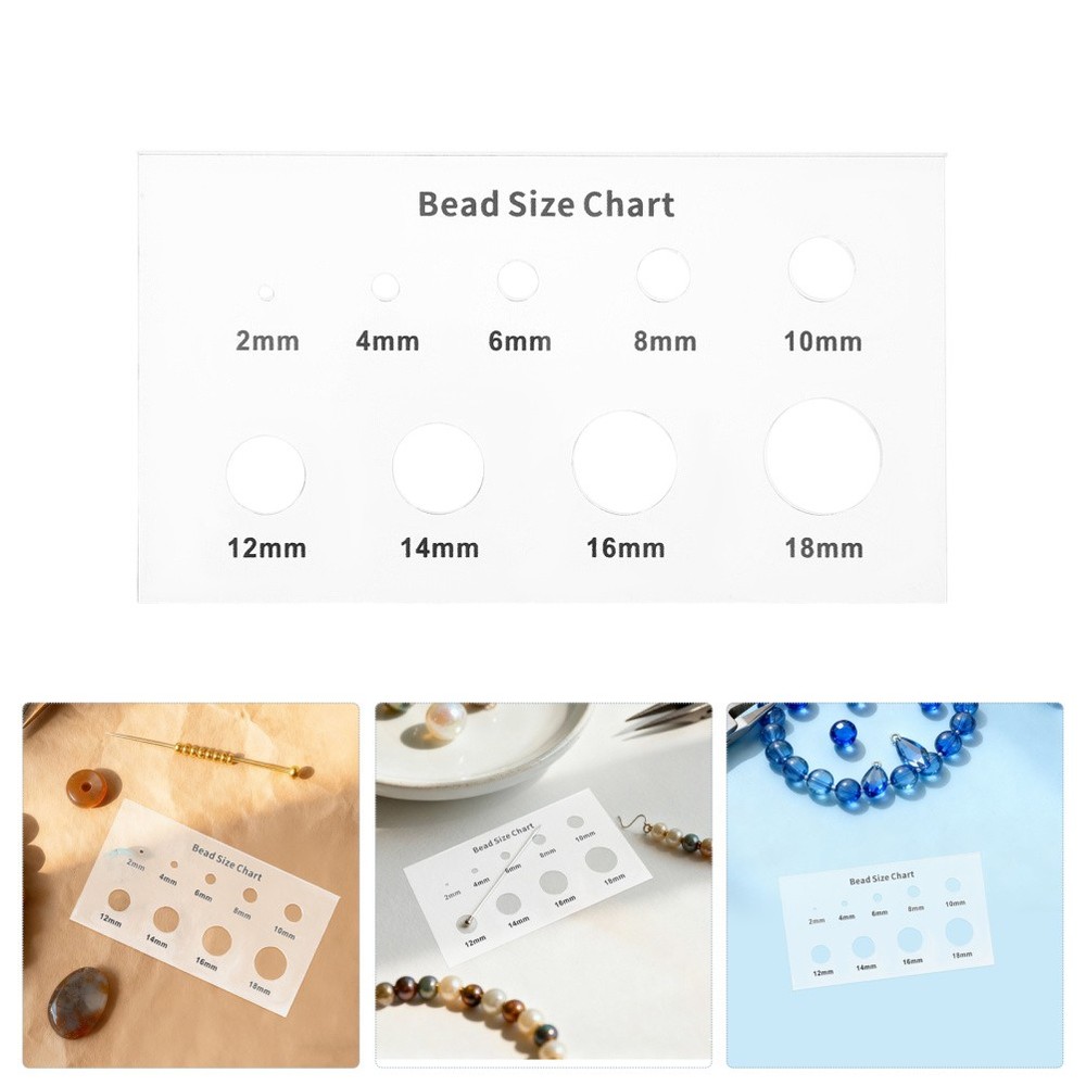 Bead Measuring Tool Jewelry Mm Size Measurement Chart Circle Stencil