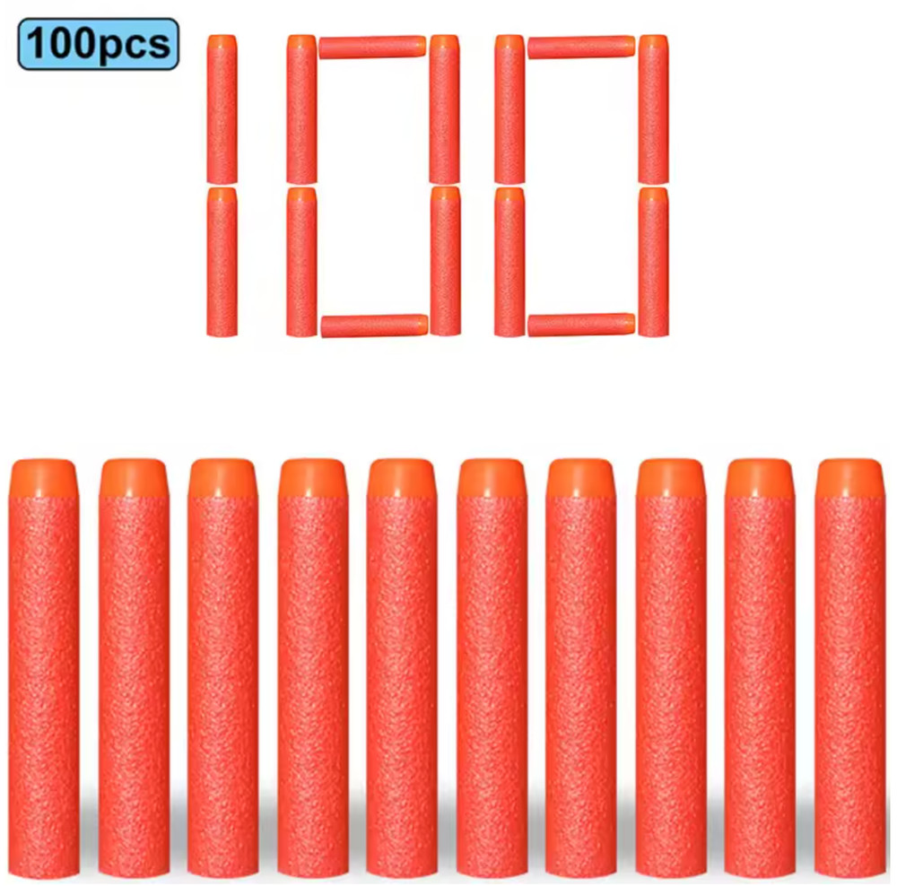 100x Foam Dart Refill Pack - RED  - Nerf Compatible (Many Colors Available!)