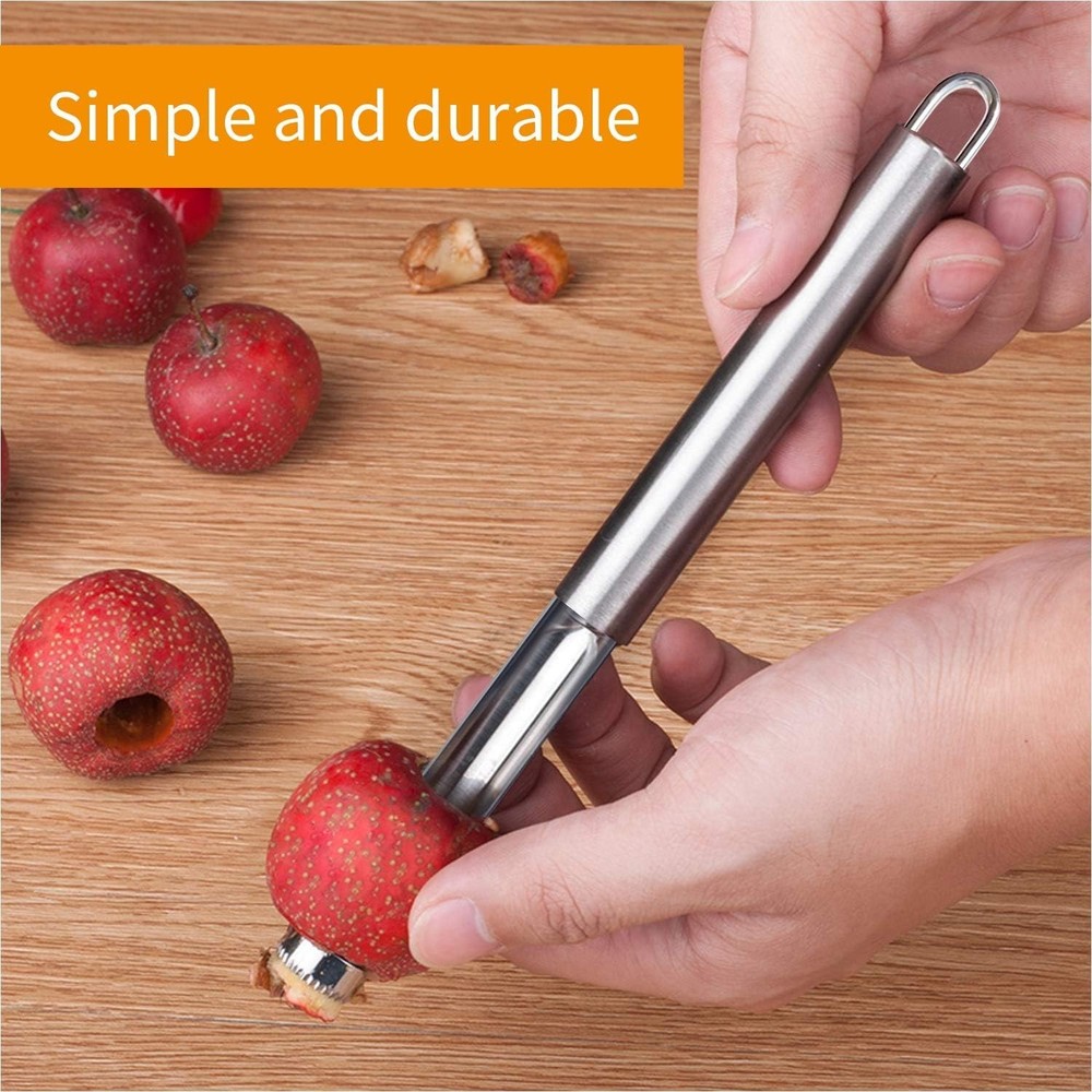 6 Pieces Corer and Pitter Fruit & Vegetable Multi-Function Stainless Corer an...